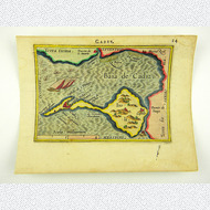 Cádiz Andalusien Spanien Kupferstich Karte Ortelius 1588