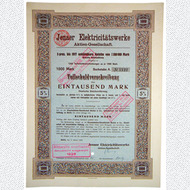 40 Teilschuldverschreibungen Jenaer Elektricitätswerke AG