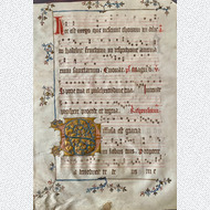 ANTIPHONAR PERGAMENT IMPERIALFOLIO FRANKREICH 1400