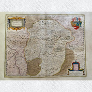 Joan Blaeu Grafschaft Nassau Dietz Kupferstichkarte 1662