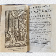 Noel-Antoine Pluche Tome 3, Le Spectacle De La Nature, 1768