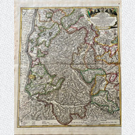 Kupferstichkarte Provincia Brisgoia, J.B. Homann, 1718