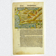 Sebastian Münster Holzschnitt Asia Minor Türkei 1598