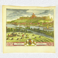 Schloss Windsor Kupferstich Ansicht James Beeverell & P. Aa 1727