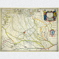 Willem Janszoon Blaeu Mailand Pavia Kupferstich Karte 1658