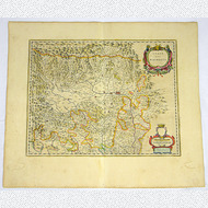 Willem Janszoon Blaeu Stato del Piemonte Kupferstich Karte 1568