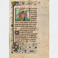 Stundenbuch Blatt mit Hl. Bartholomäus u. Antonius Brügge 1455